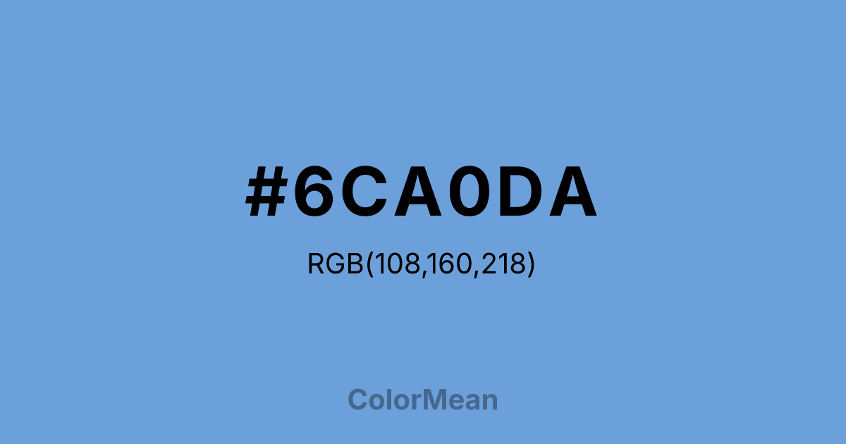 #6CA0DA color swatch