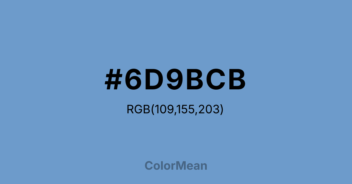 #6D9BCB color swatch
