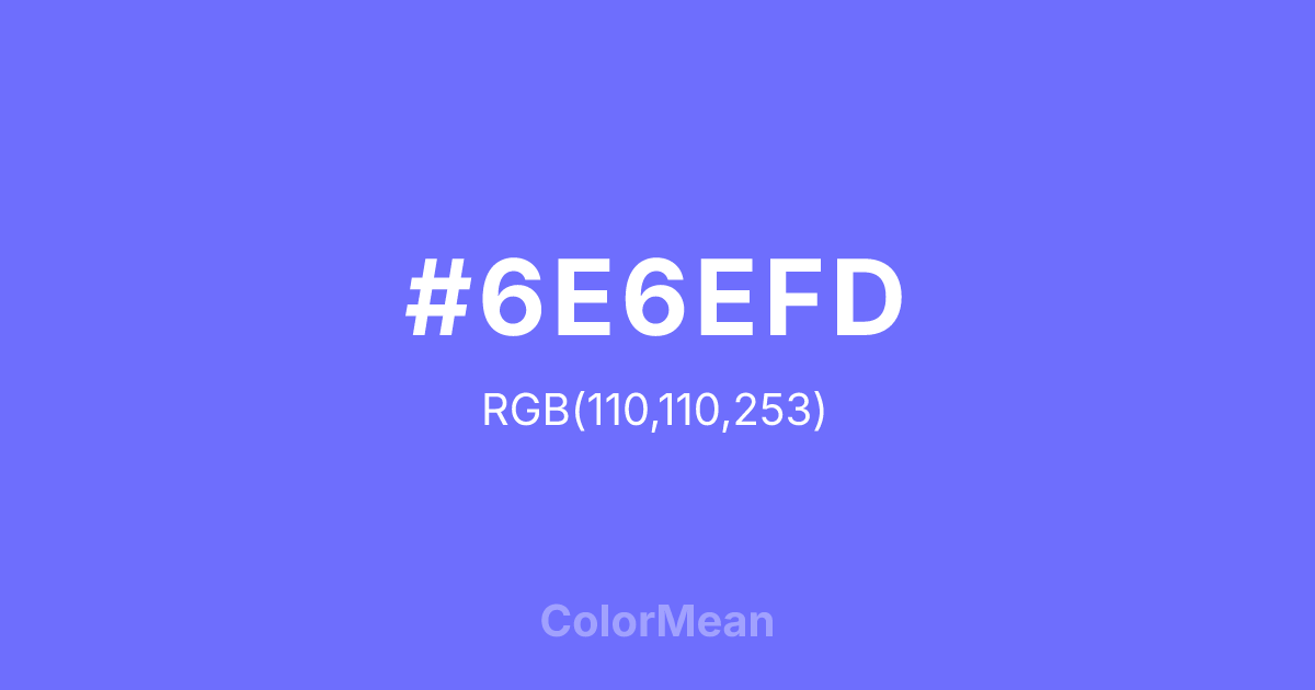 #6E6EFD color swatch