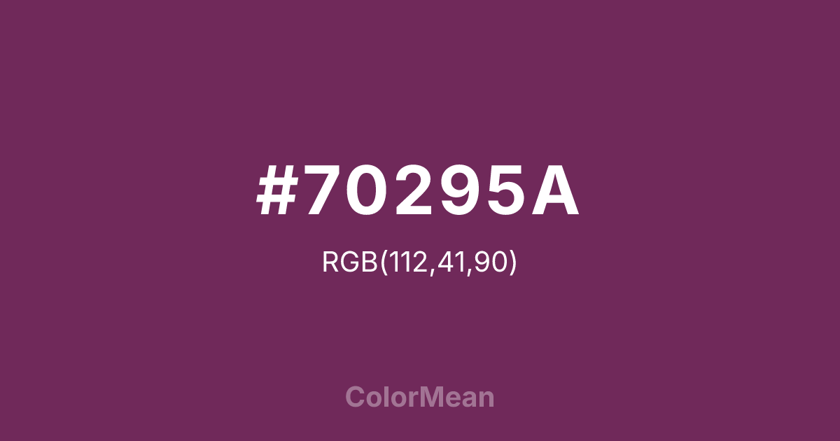 #70295A color swatch