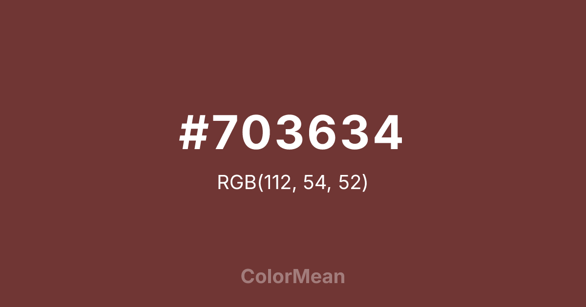 #703634 color swatch
