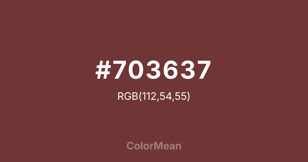 #703637 color swatch