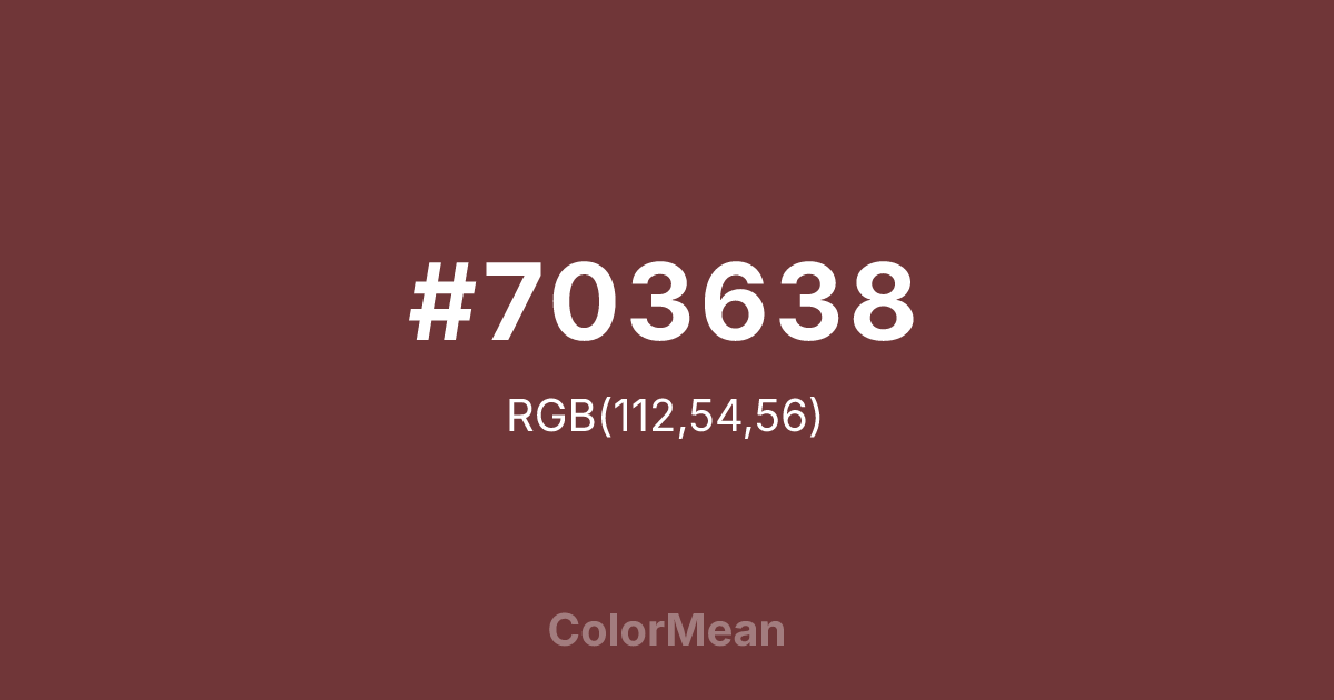#703638 color swatch