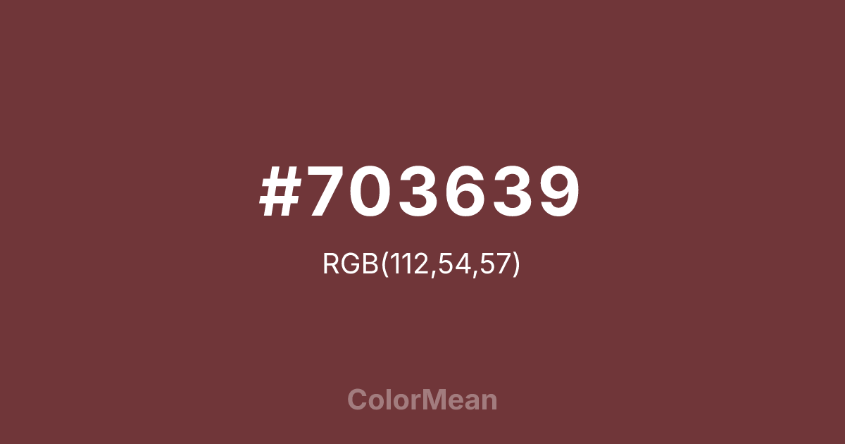 #703639 color swatch