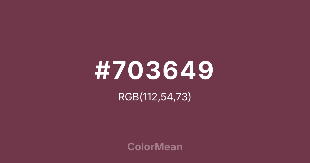 #703649 color swatch