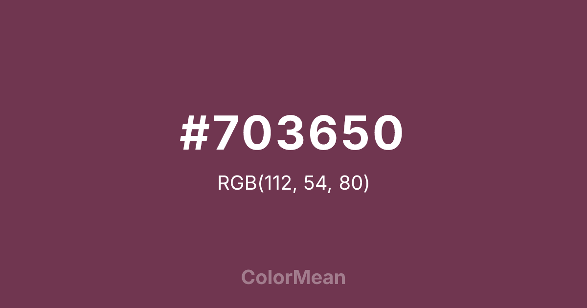 #703650 color swatch