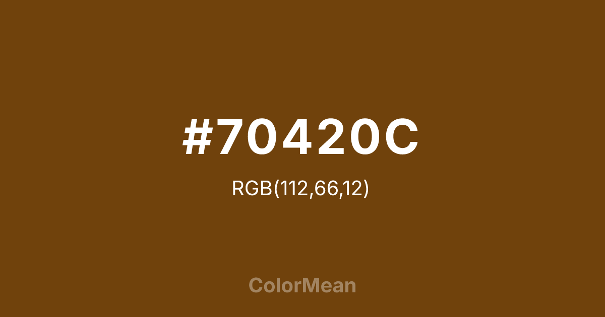 #70420C color swatch