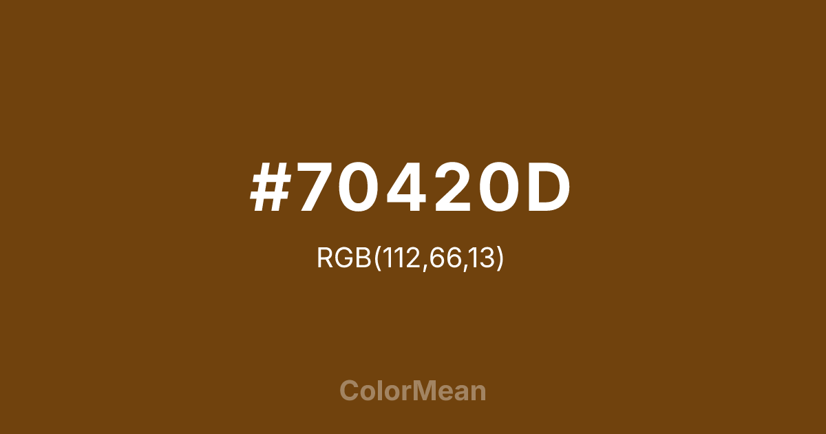 #70420D color swatch