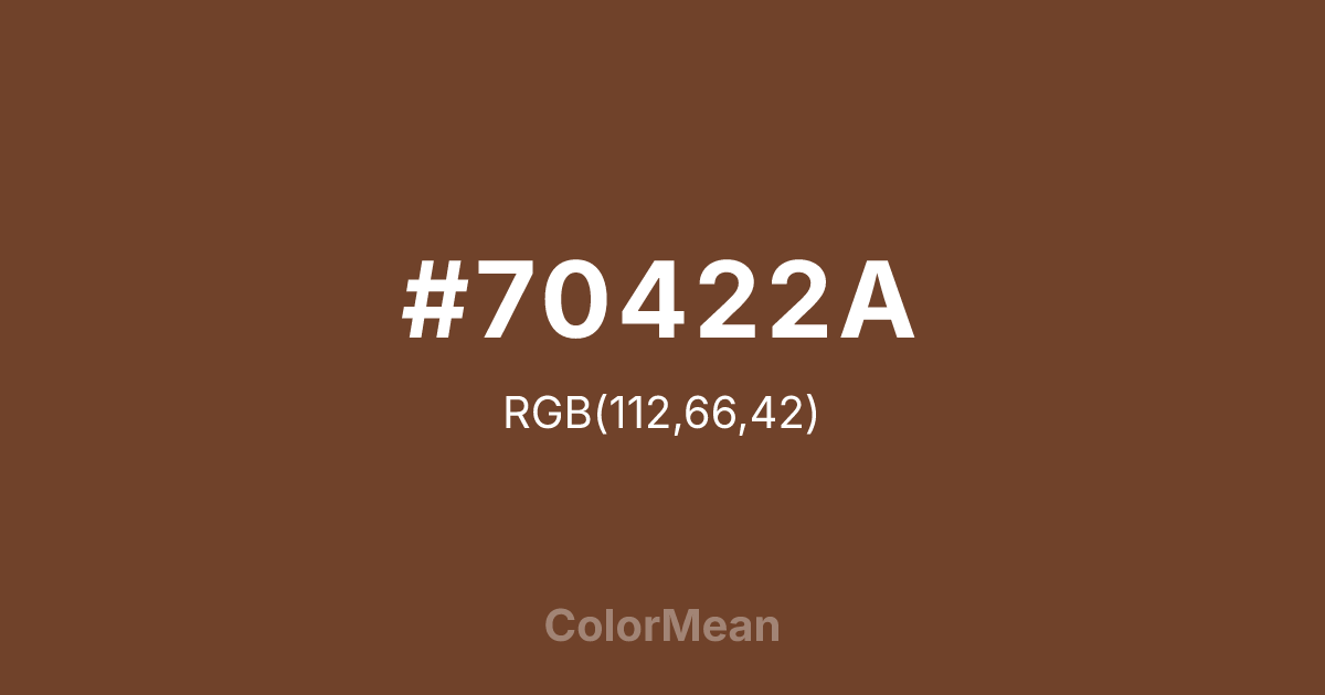 #70422A color swatch