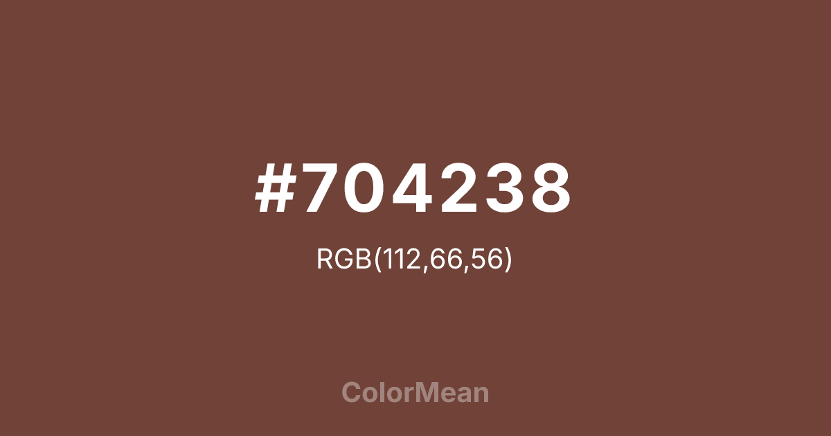 #704238 color swatch