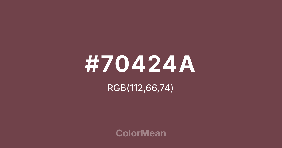 #70424A color swatch