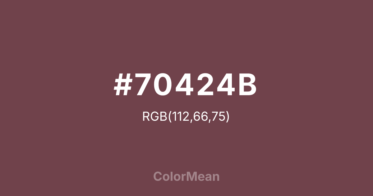 #70424B color swatch