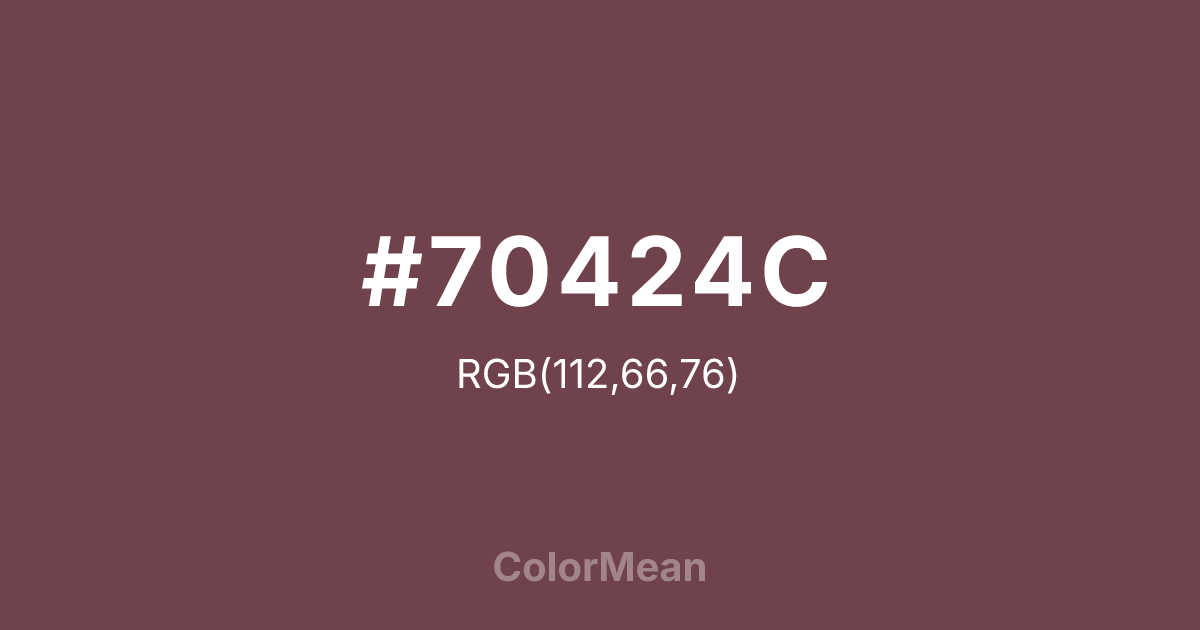 #70424C color swatch