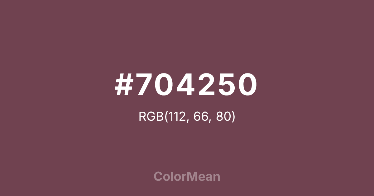 #704250 color swatch