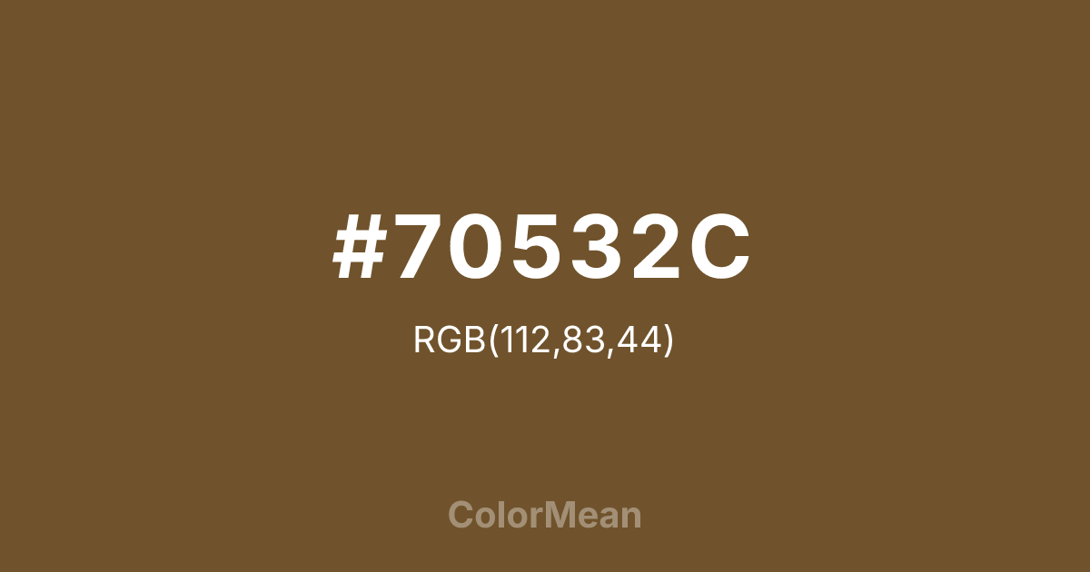 #70532C color swatch