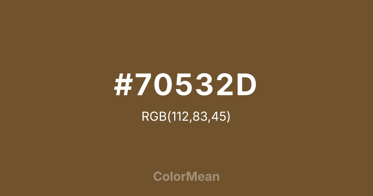 #70532D color swatch