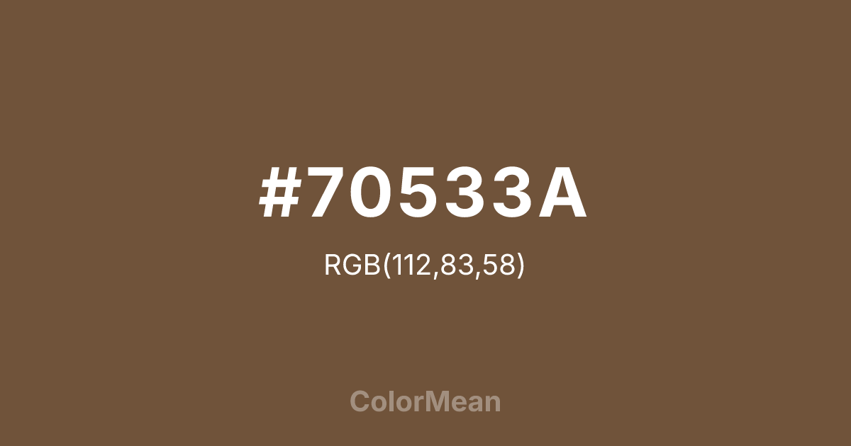 #70533A color swatch