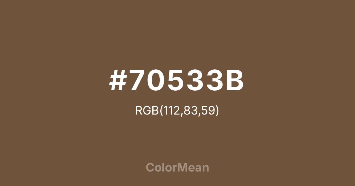 #70533B color swatch