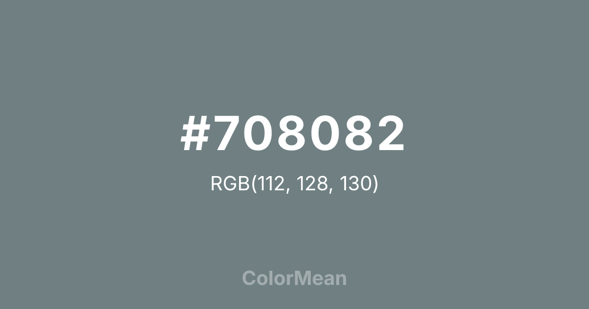 #708082 color swatch
