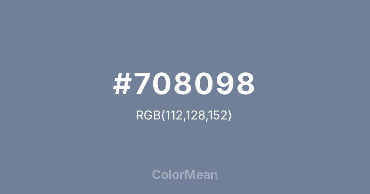 #708098 color swatch