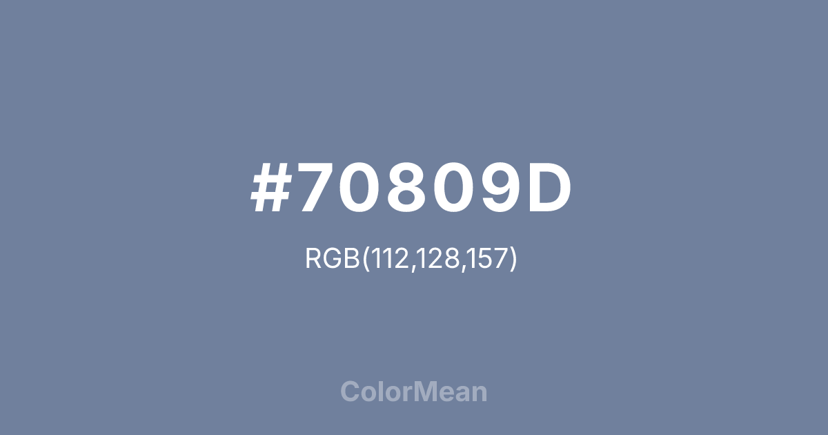 #70809D color swatch