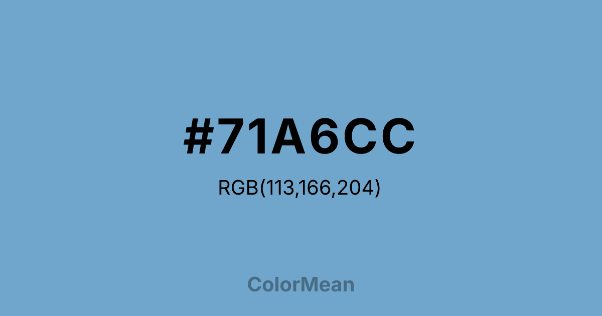 #71A6CC color swatch