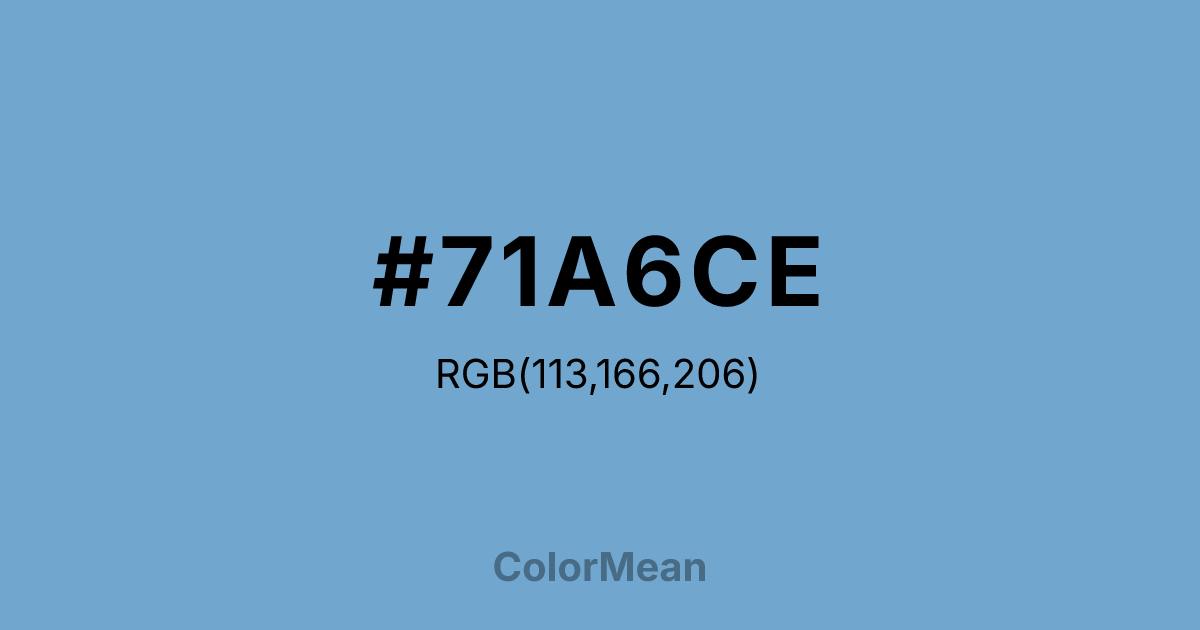 #71A6CE color swatch