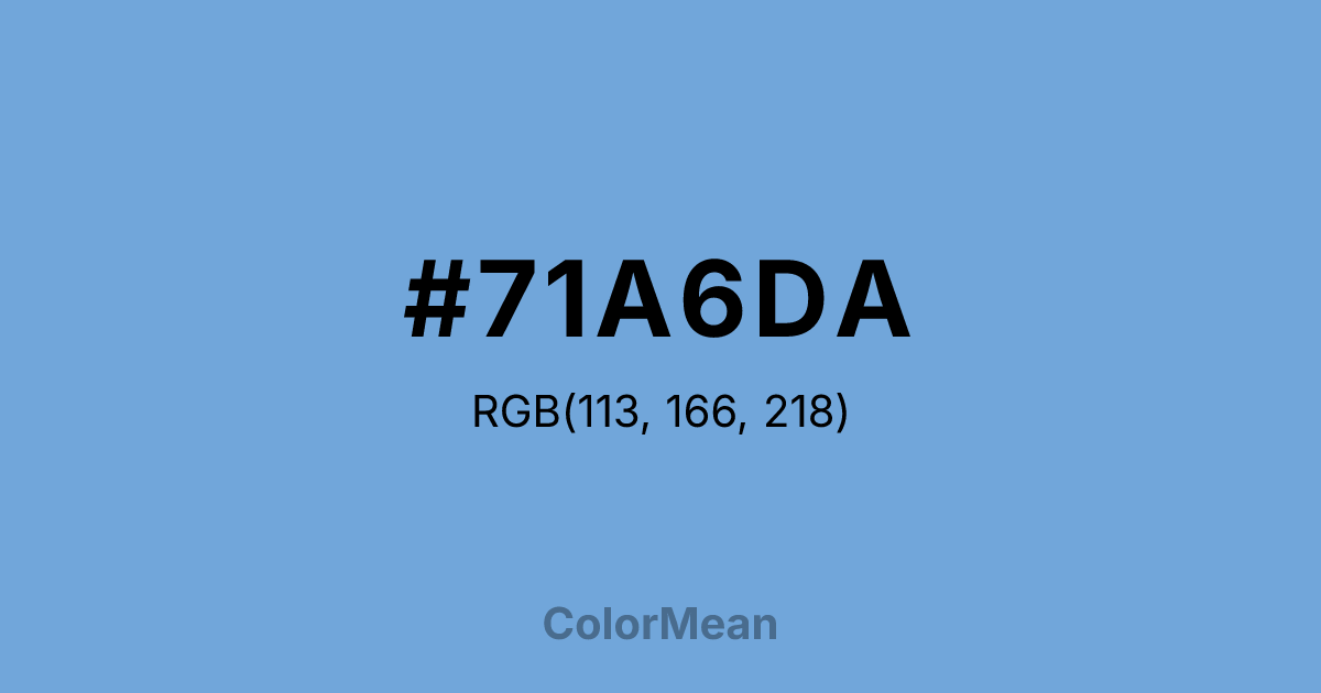 #71A6DA color swatch