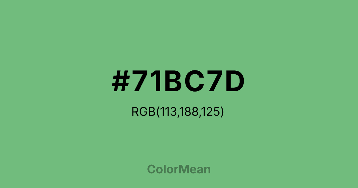 #71BC7D color swatch