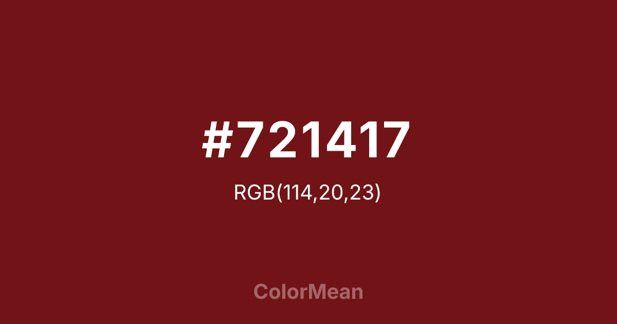 #721417 color swatch