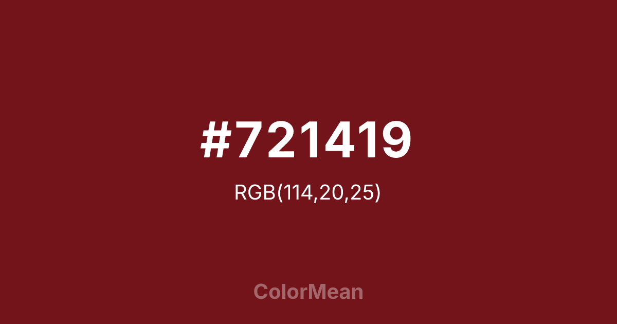 #721419 color swatch