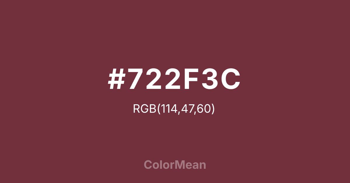 #722F3C color swatch