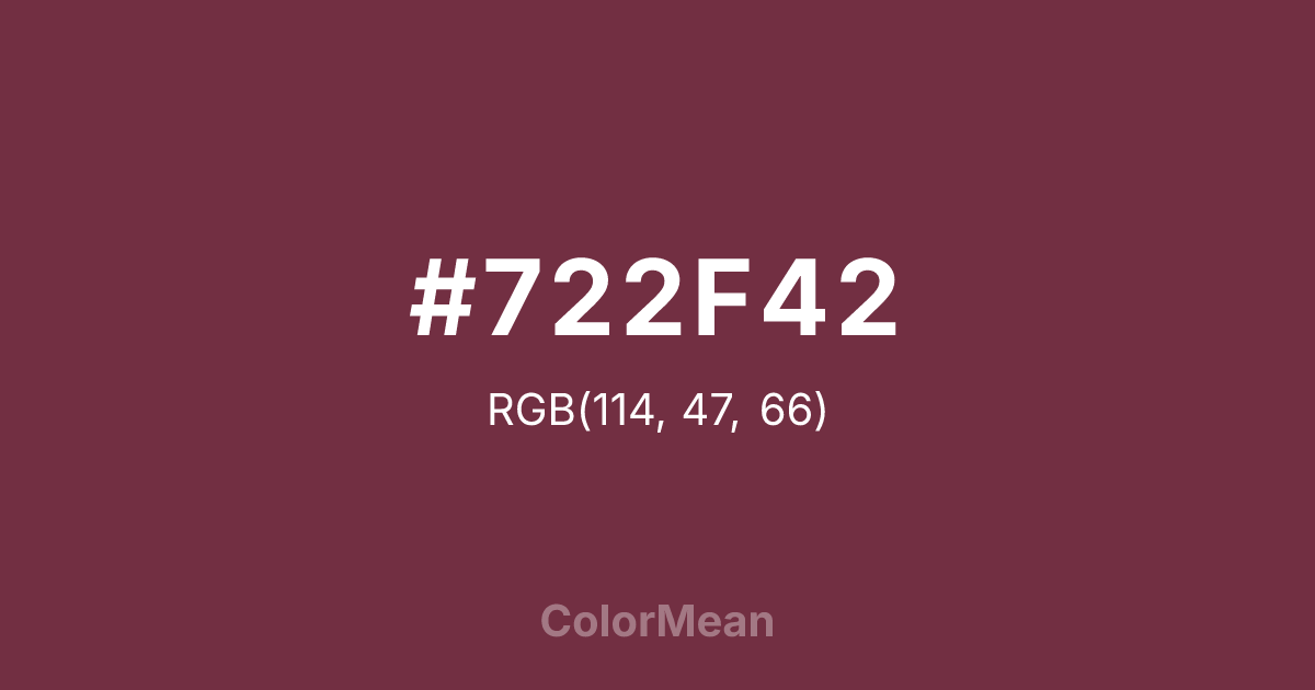 #722F42 color swatch