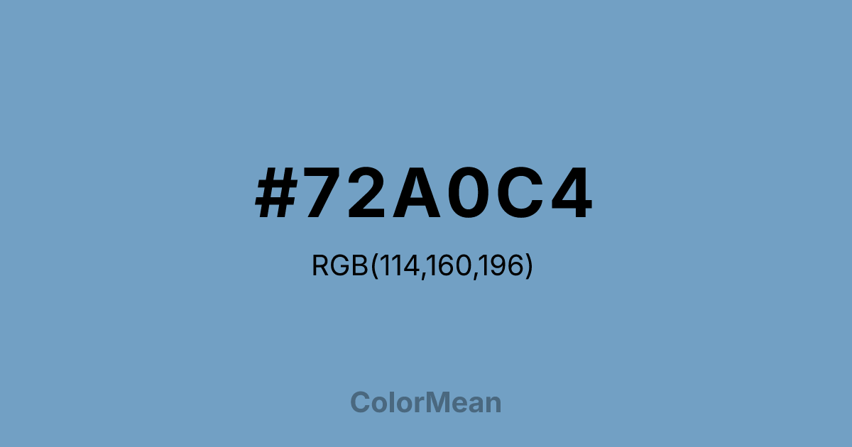 #72A0C4 color swatch