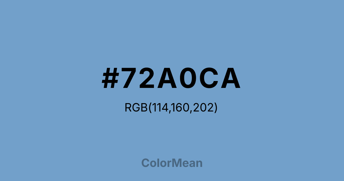#72A0CA color swatch