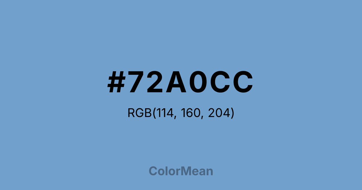 #72A0CC color swatch