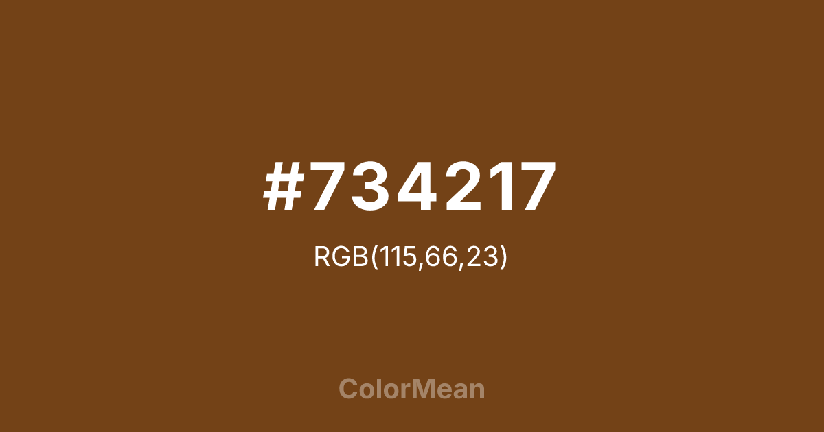 #734217 color swatch