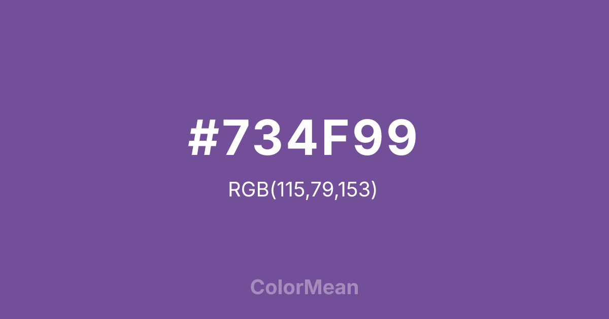 #734F99 color swatch