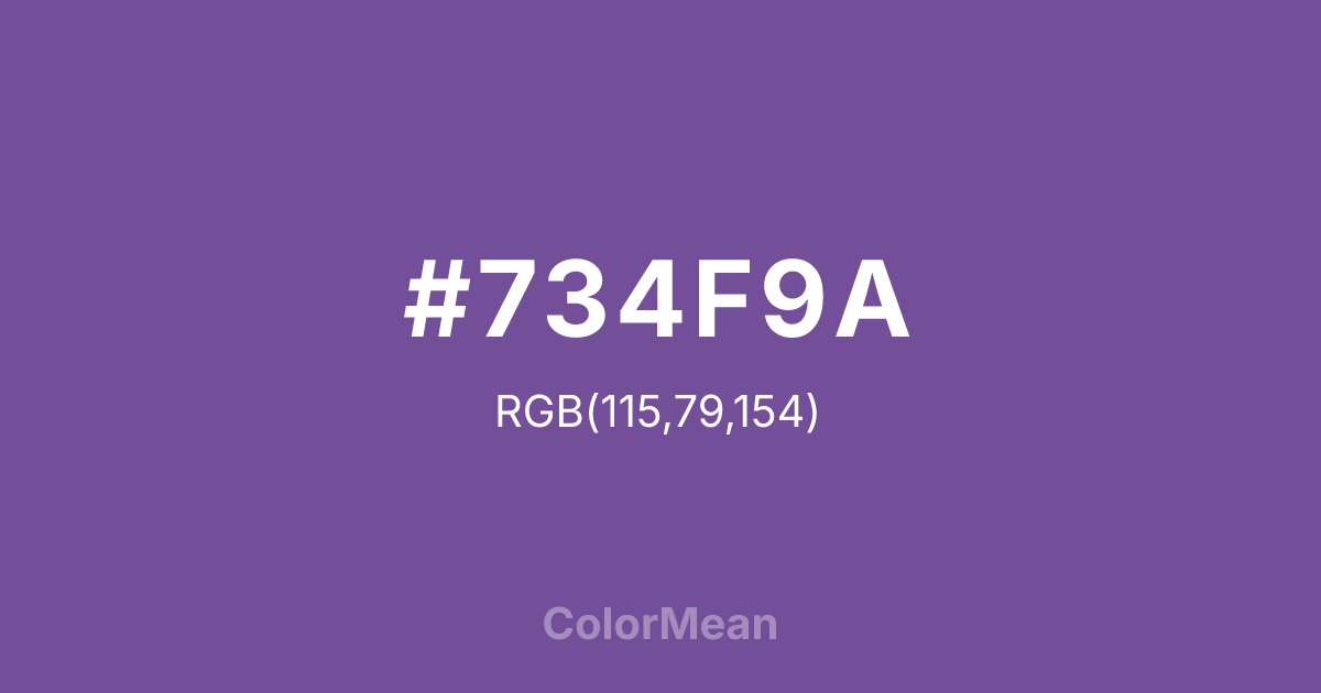 #734F9A color swatch
