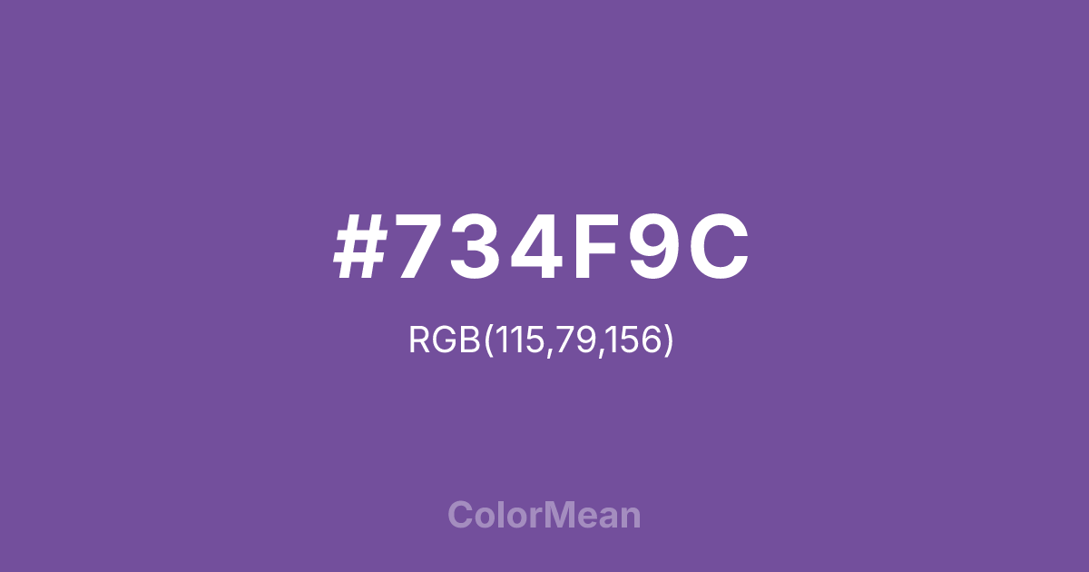 #734F9C color swatch