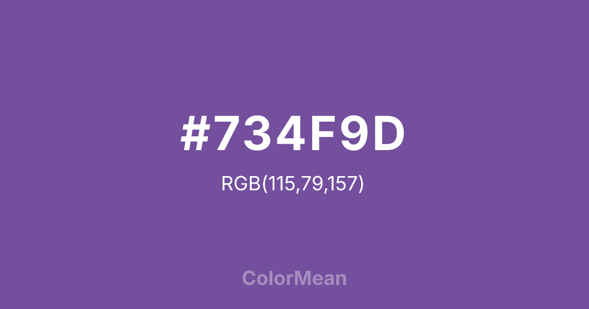 #734F9D color swatch
