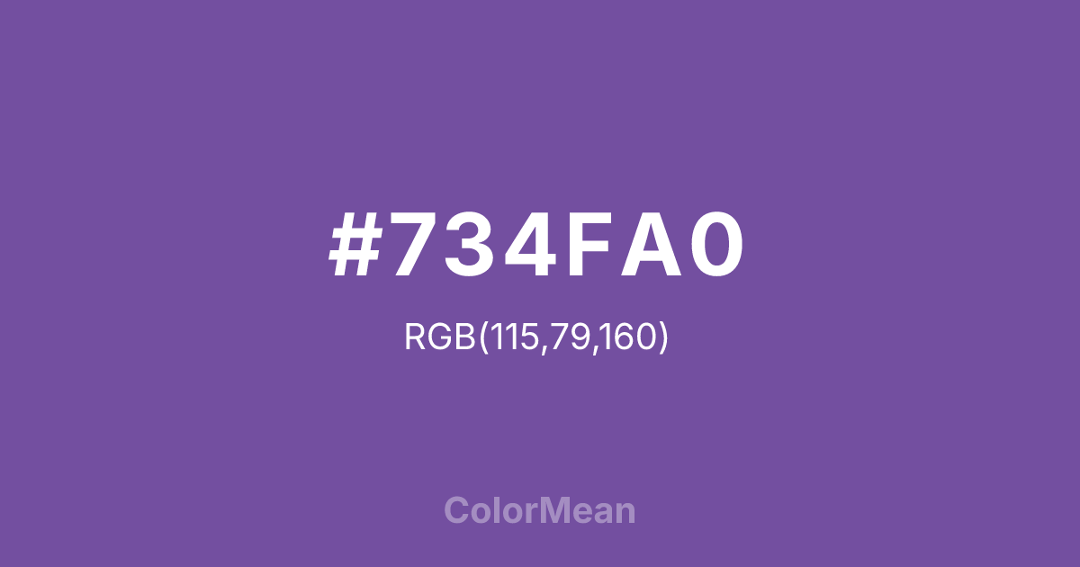 #734FA0 color swatch