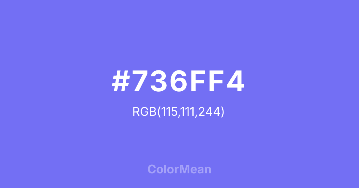 #736FF4 color swatch