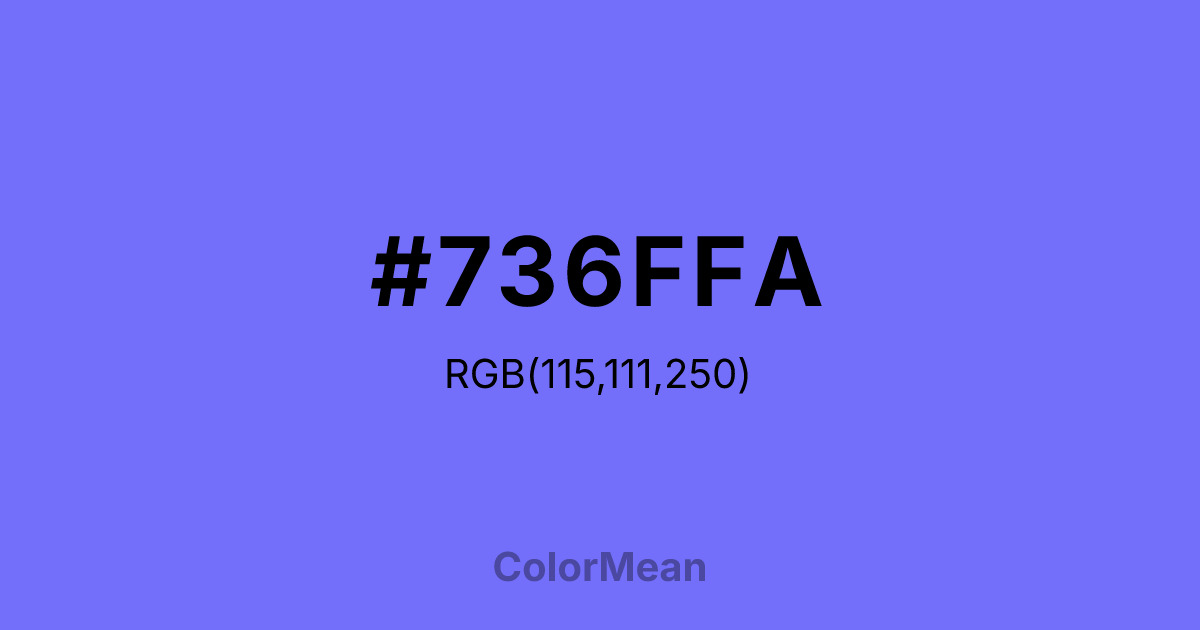 #736FFA color swatch