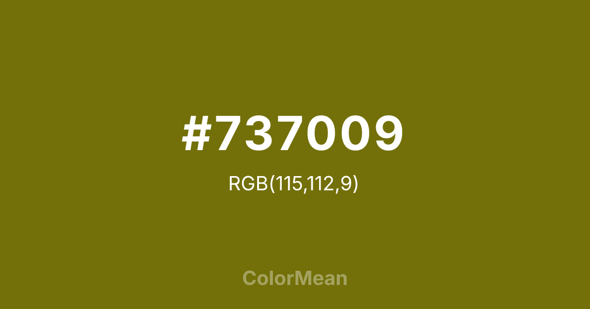 #737009 color swatch