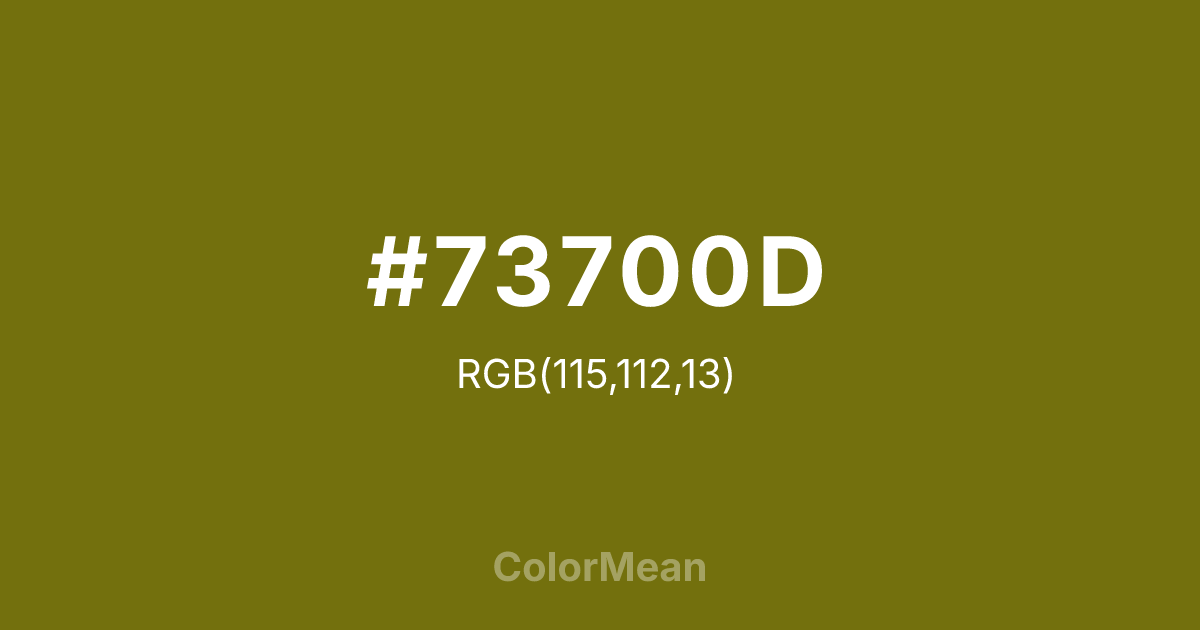 #73700D color swatch