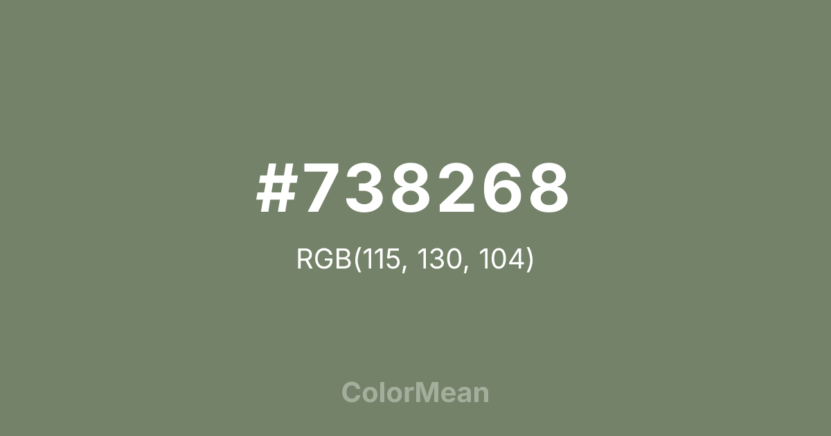 #738268 color swatch