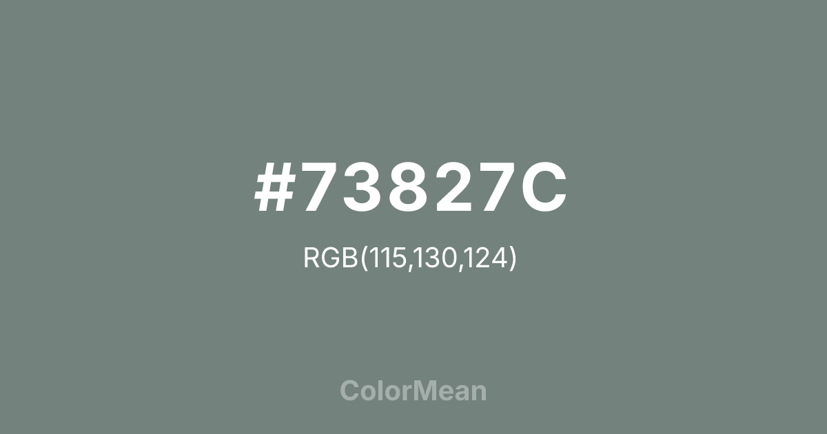 #73827C color swatch