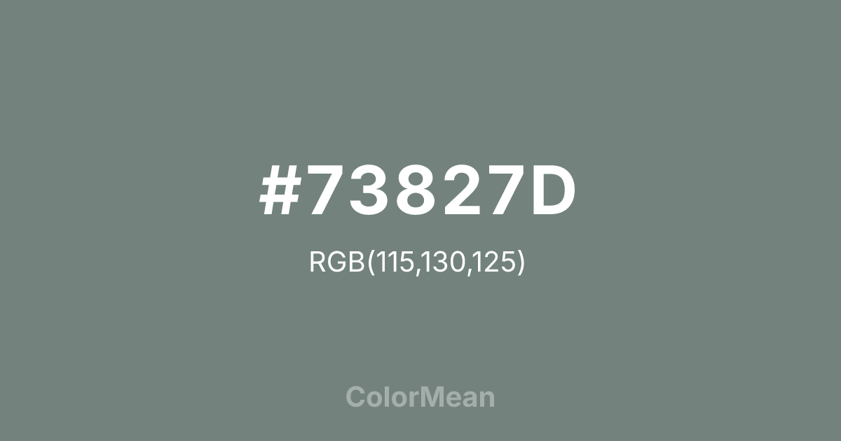 #73827D color swatch