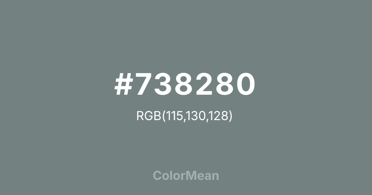 #738280 color swatch